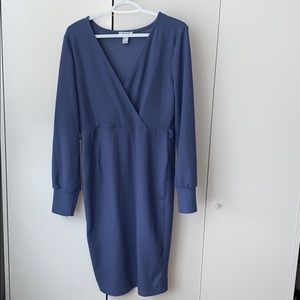 Knee length knit dress